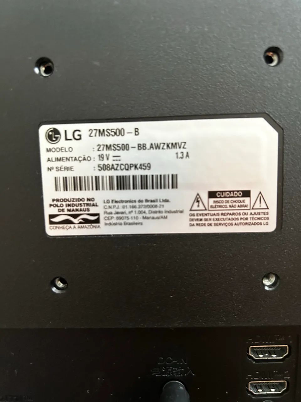 Monitor LG modelo 27MS500 semi usado ótimo estado  - Foto 3