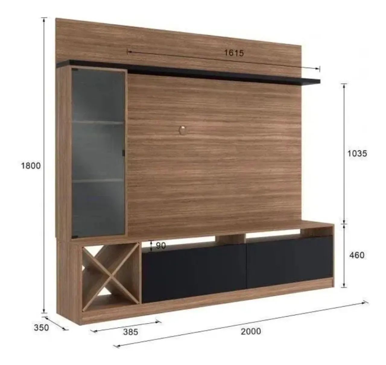 Rack com painel NOVO - Foto 2