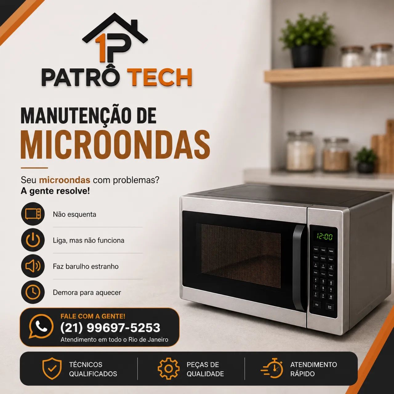 Conserto e manutenção de microondas 