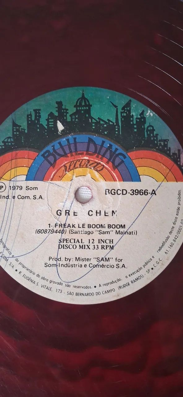 Lp single gretchen "freak le bom boom" e "boogie,boogie" usado. - Foto 4
