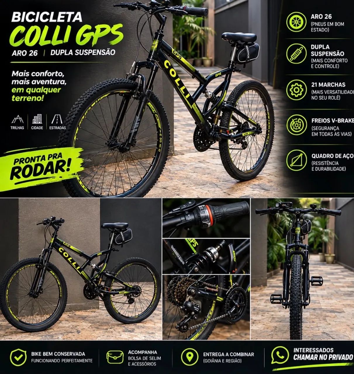 BIKE COLLI GPS ARO 26 - Foto 3