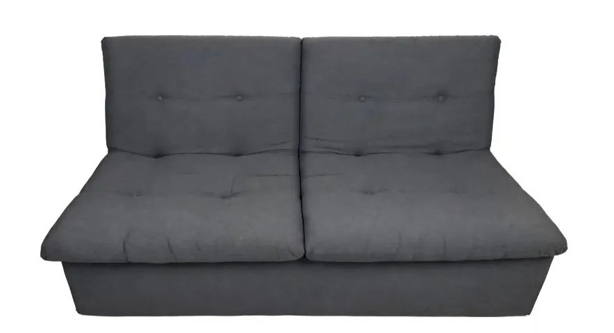 Sofá Tok Stok Tok&Stok Módulo 2 Lugares 1,48m Cinza Futon - Foto 2