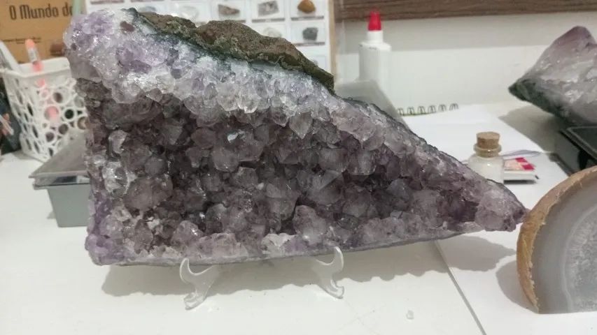 Cristal de amentista e duas ágatas - Foto 4