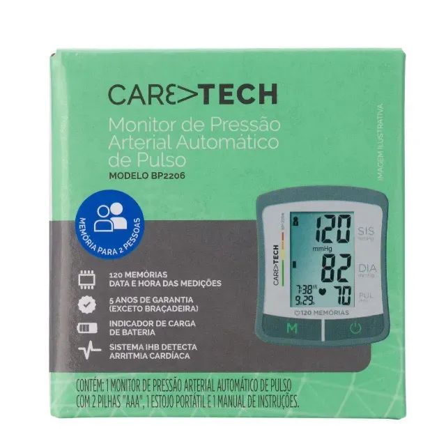 Monitor de Pressão Arterial de Pulso Caretech BP2206 1 - Foto 3