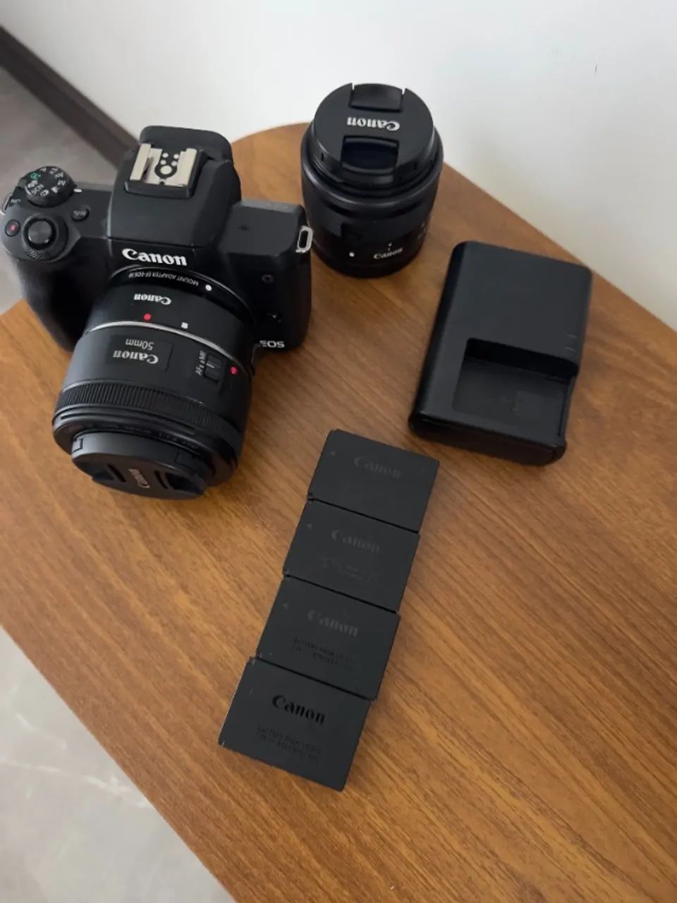 Camera Canon m50 + 2 lentes(50mm + 15-45mm)