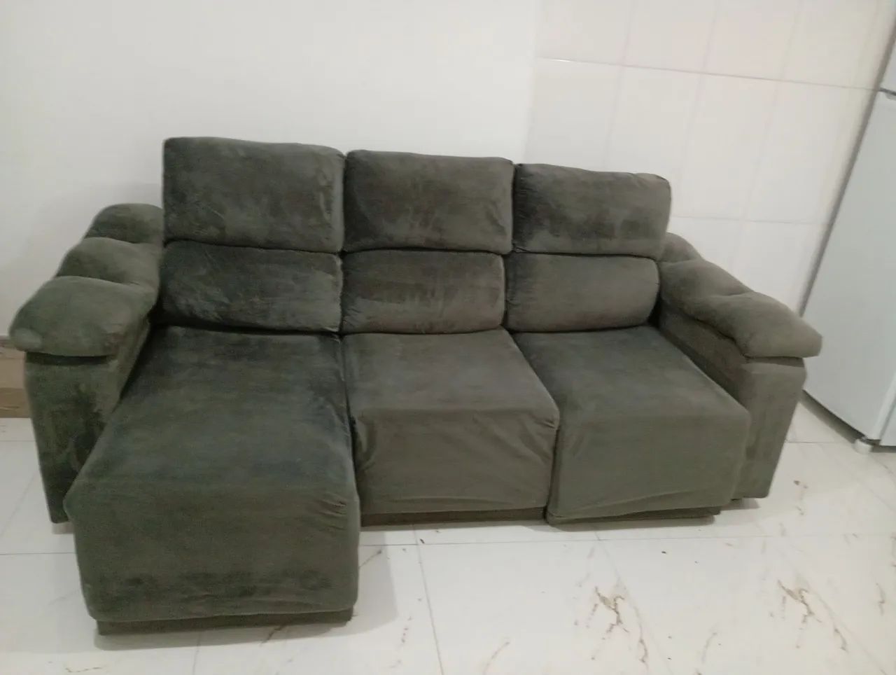 Sofá retrátil 3 lugares - Foto 2
