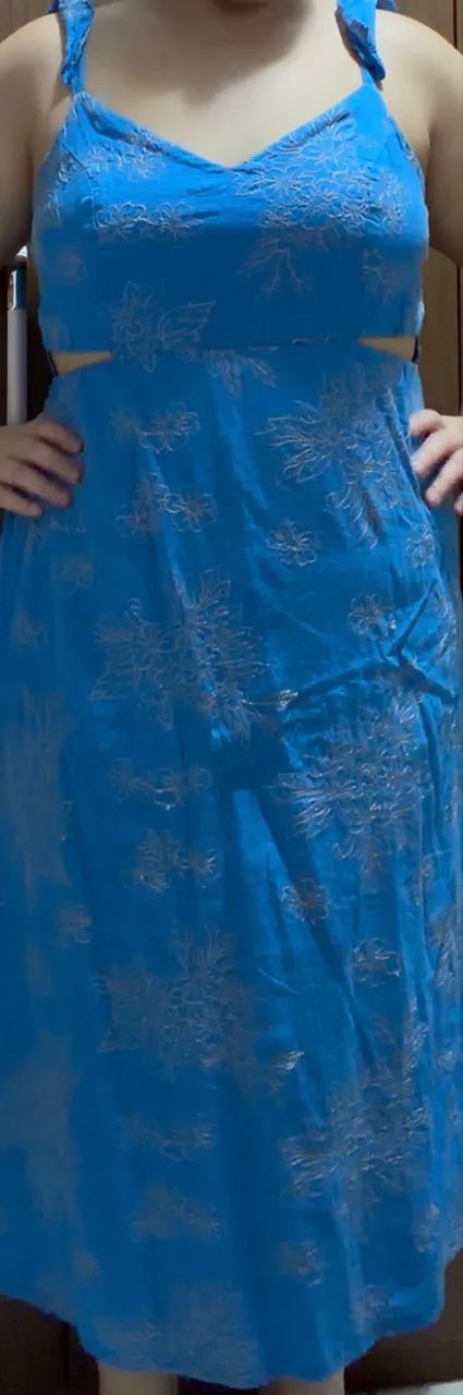 Vestido azul bordado  - Foto 5