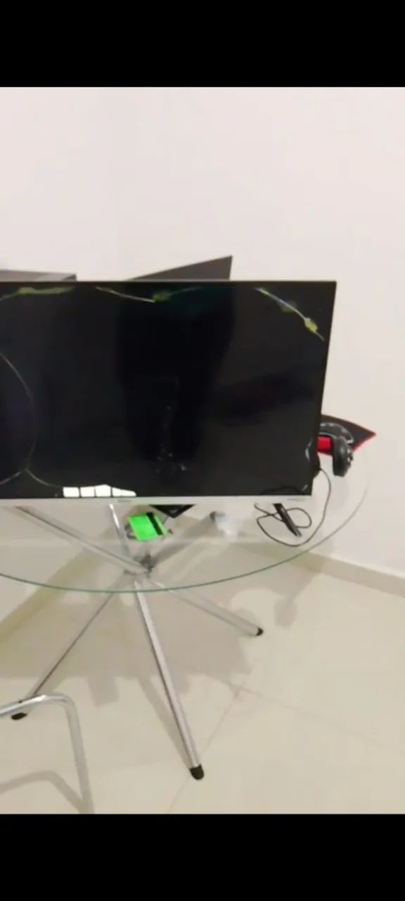 Televisão quebrada 