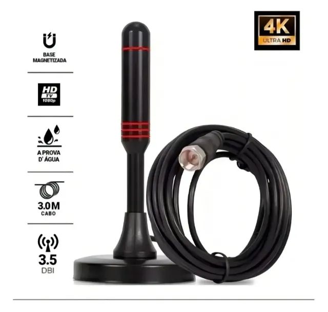 Antena Digital Hdtv Interna Externa - Tomate - Foto 2