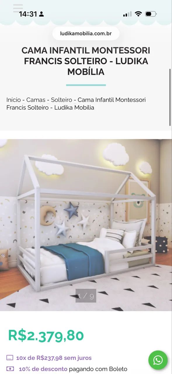Cama Montessoriana infantil solteiro  - Foto 2