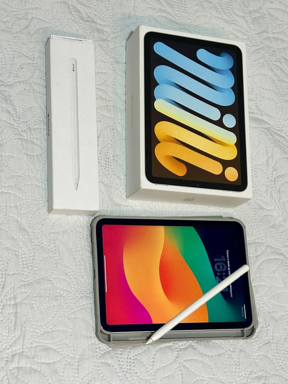 iPad Mini 6 + Apple Pencil 2 Original na Caixa - Celulares e