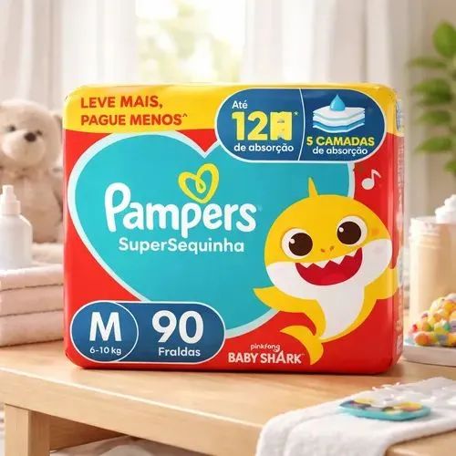 Fraldas Pampers M