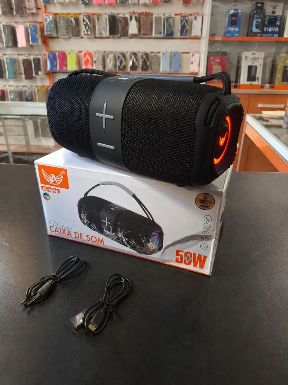 Caixa de som Bluetooth 50w muito potente 