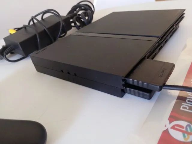 Ps2 Slim com Leitor Funcionando Perfeitamente + Jogos - Foto 4