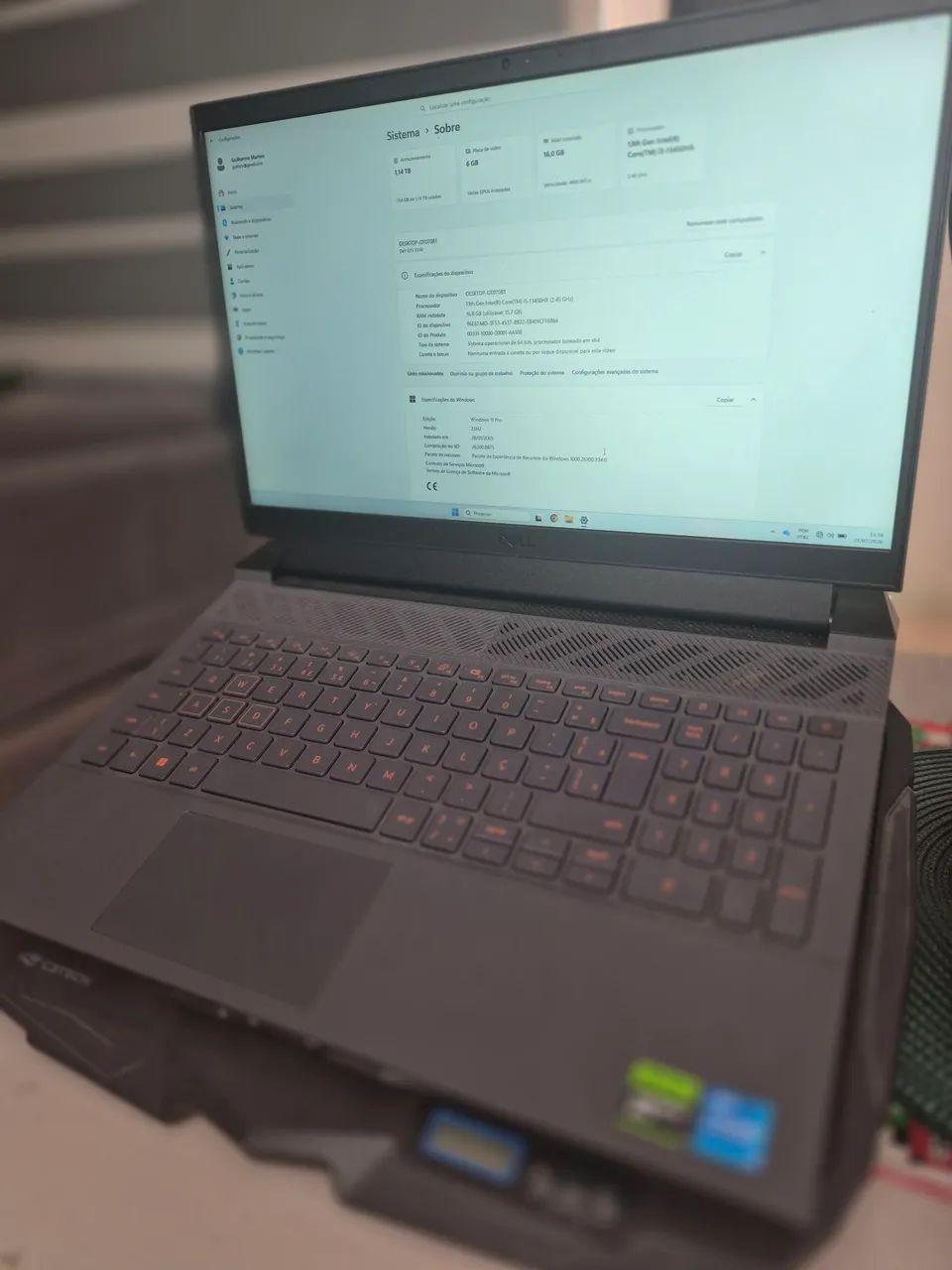 Notebook Gamer Dell G15