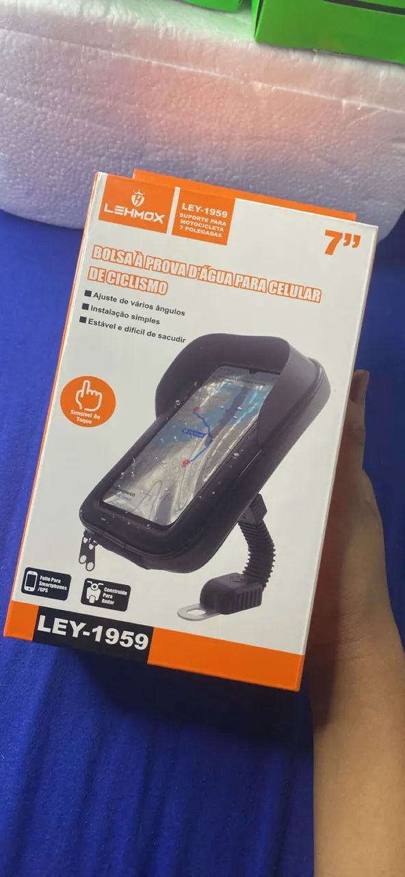 Bolsa a prova d?água para celular de motoboy e ciclista  - Foto 5