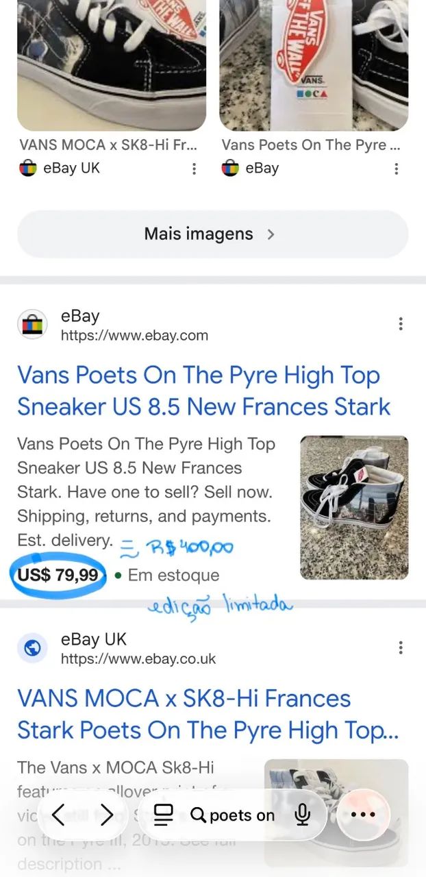 Tênis da Vans Original Skatista - Foto 2