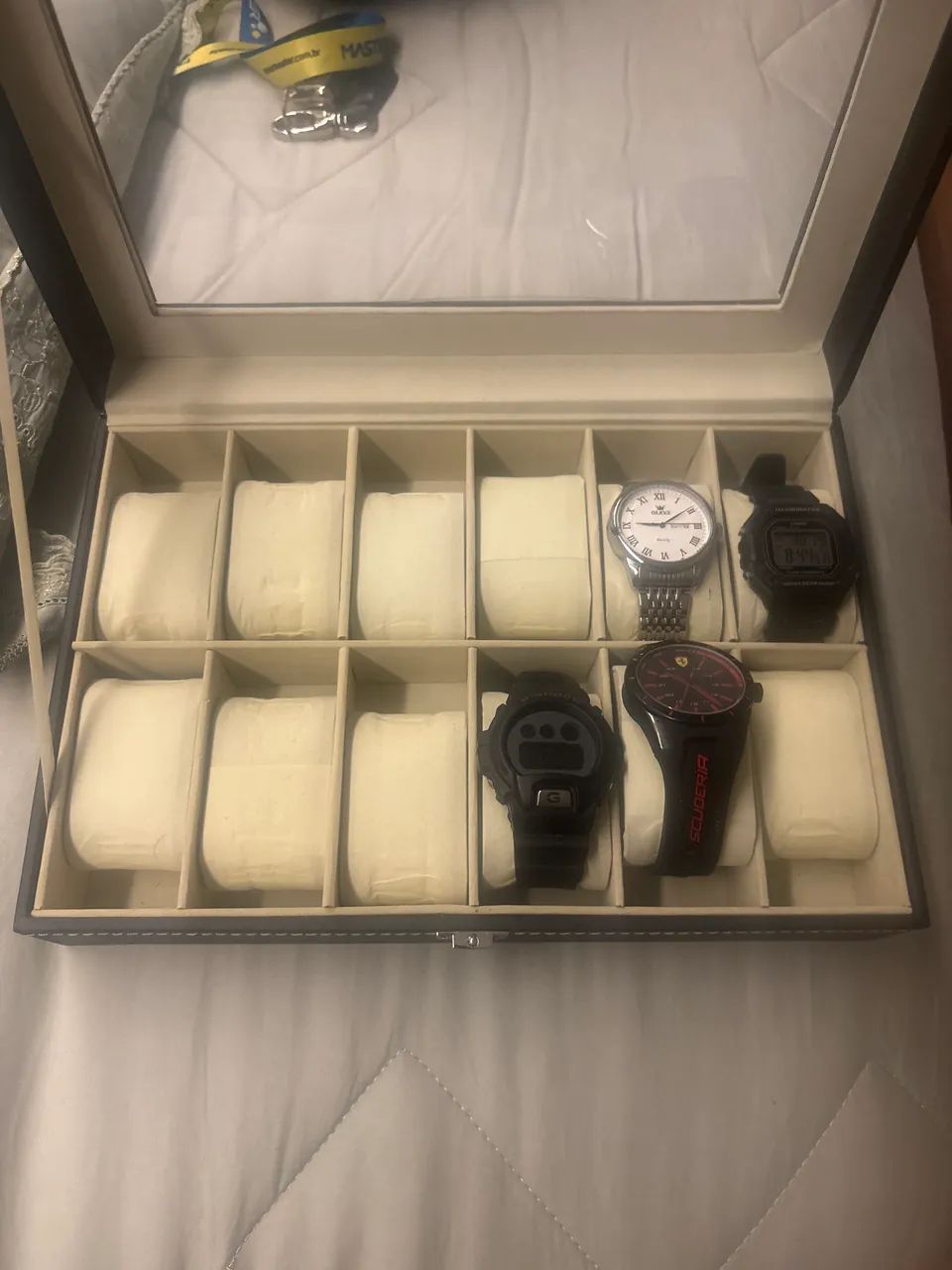Kit de porta relógio + relógios 