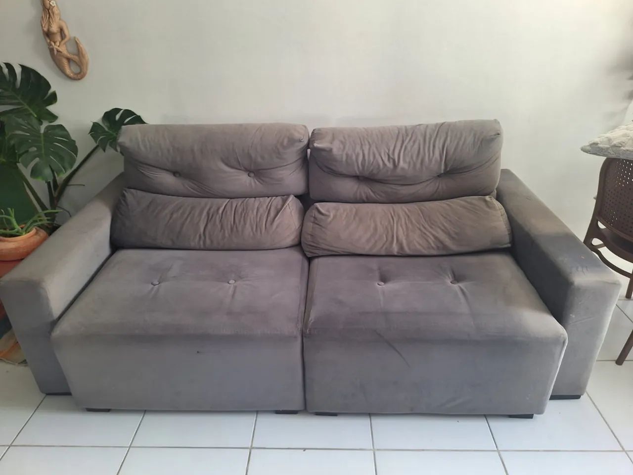 Vendo sofá 3 lugares retrátil - Foto 2