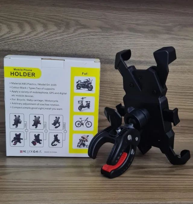 Suporte de Celular para moto com ajuste automático - Foto 2