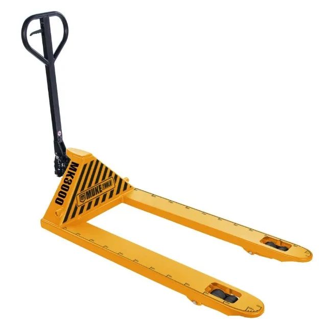 Paleteira Manual 3000kg Transpalete 3T 685x1220 Roda Dupla Nylon Tandem Muke Tools