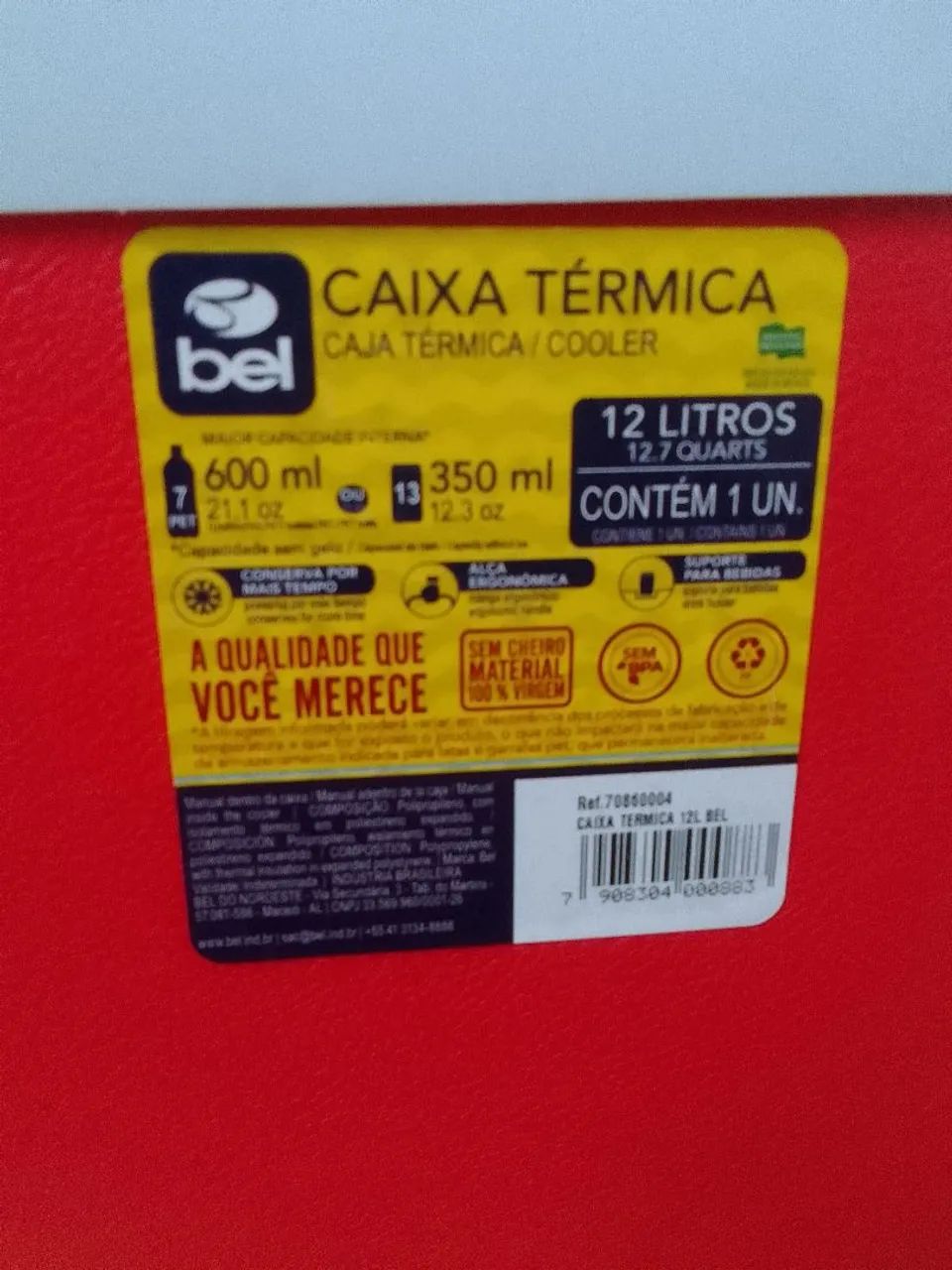 Caixa Térmica 12 Litros NOVA - Foto 3