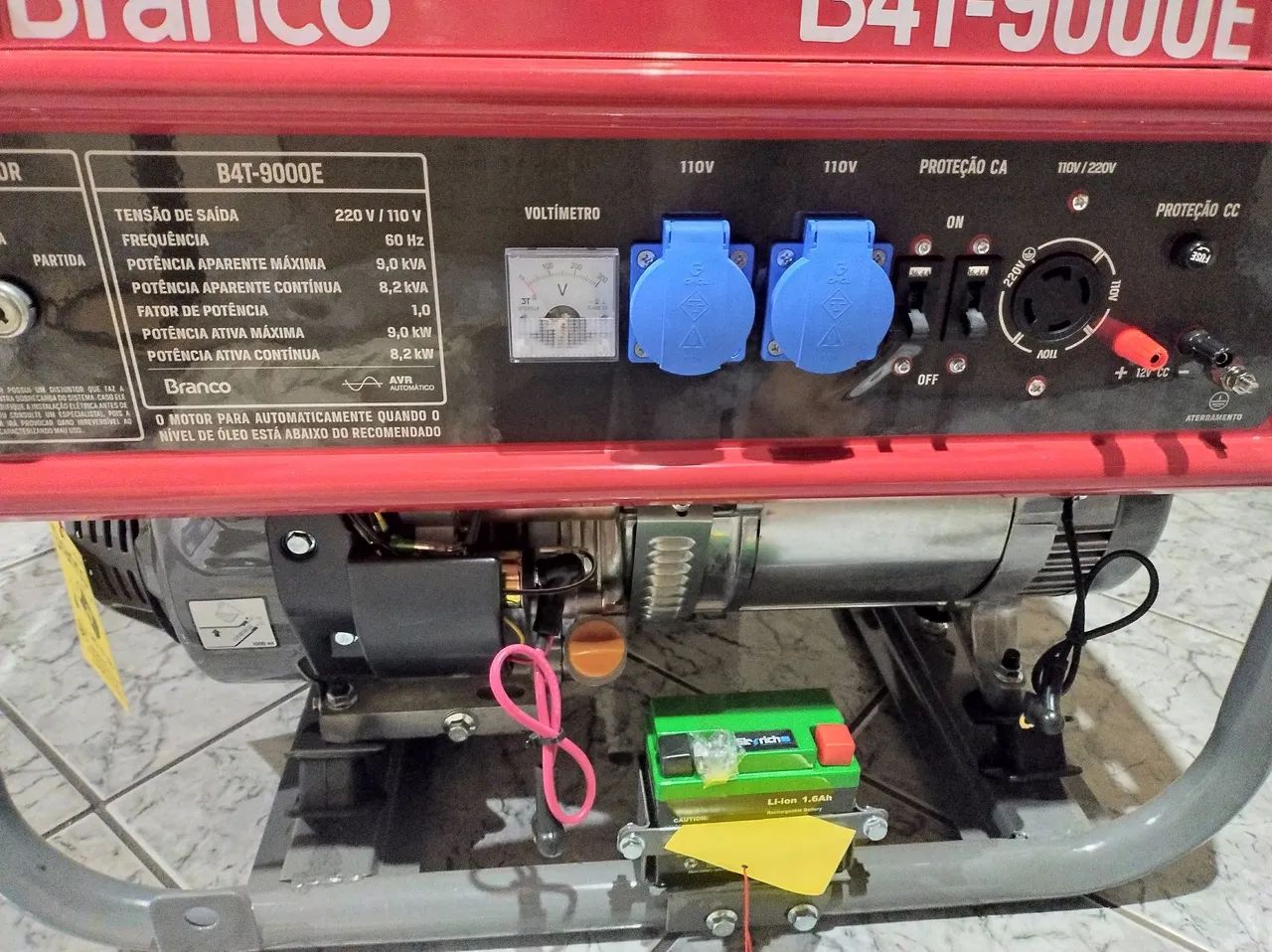 Gerador Branco de 9 kva partida elétrica  - Foto 5