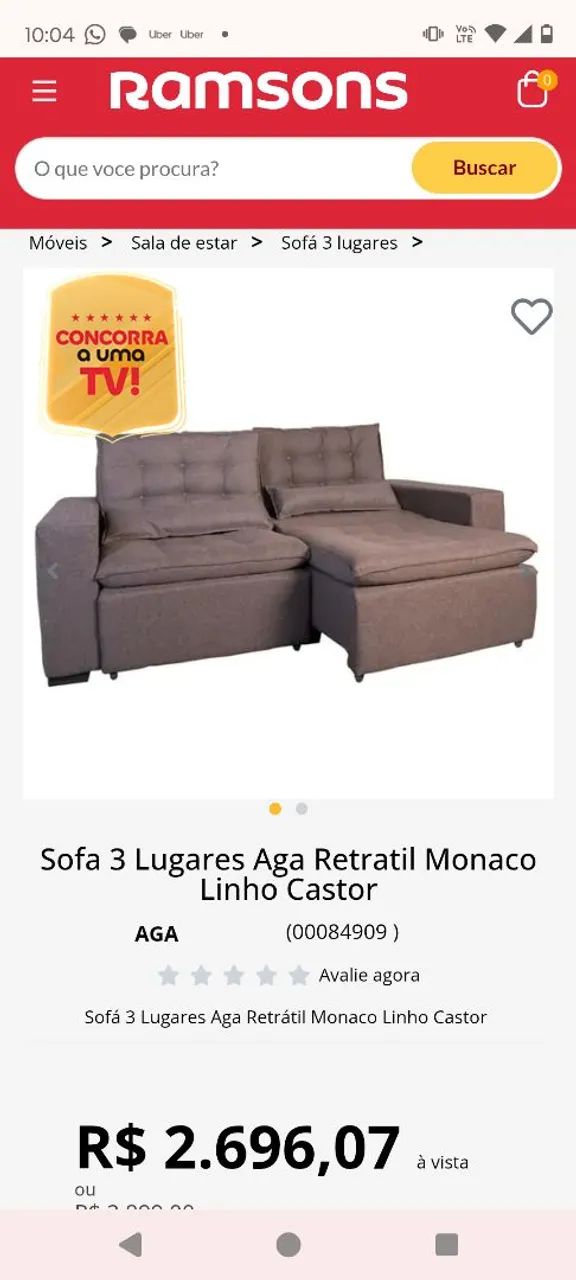 Sofá cama 3 lugares  - Foto 3