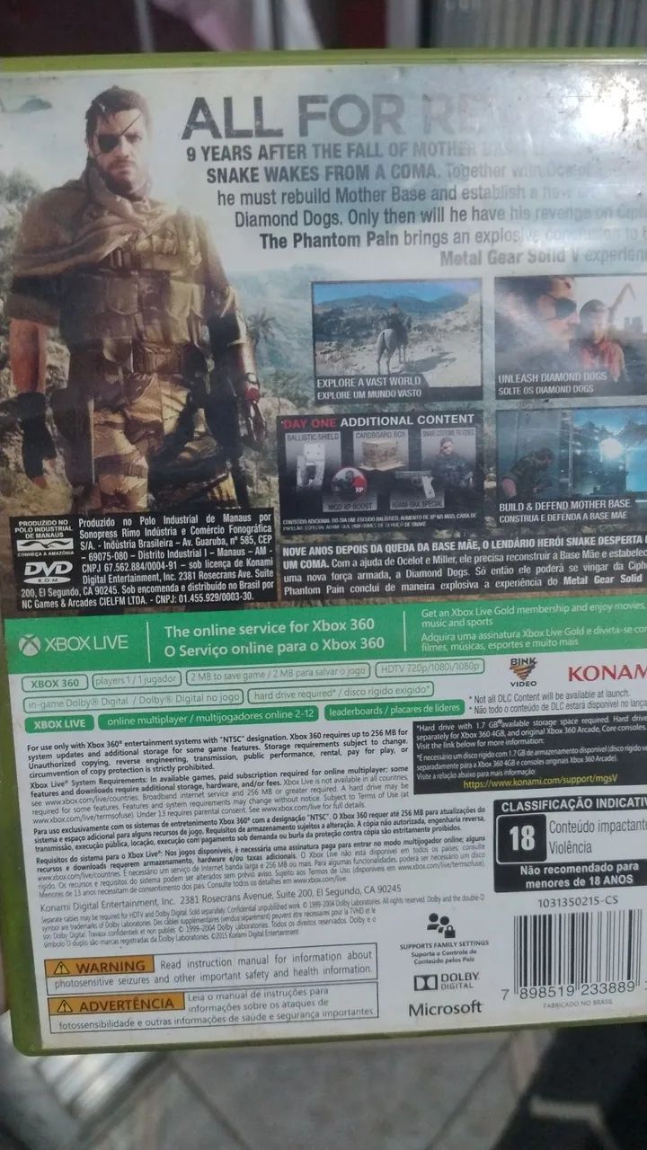 Metal gear solidv the Phantom pain Xbox 360 - Foto 3