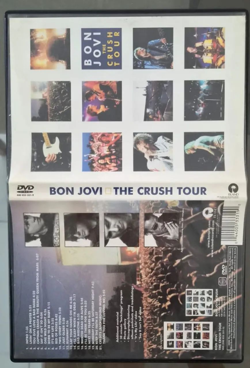 DVD Bon Jovi the crush tour
