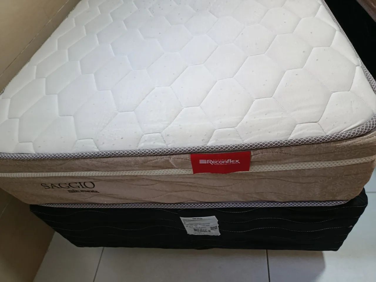Cama box solteiro base + colchão 