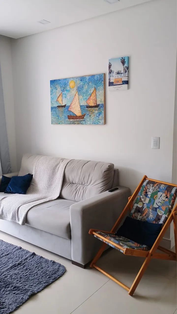 Sofá Herval 2 Lugares Cinza - Estado de Novo! (Pouquíssimo Uso) - Foto 3