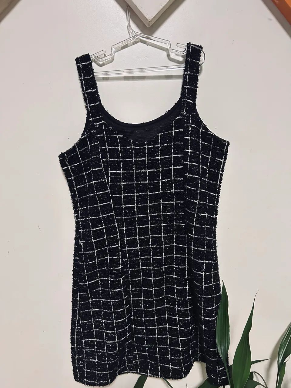 Vestido Xadrez  preto e branco - Foto 3