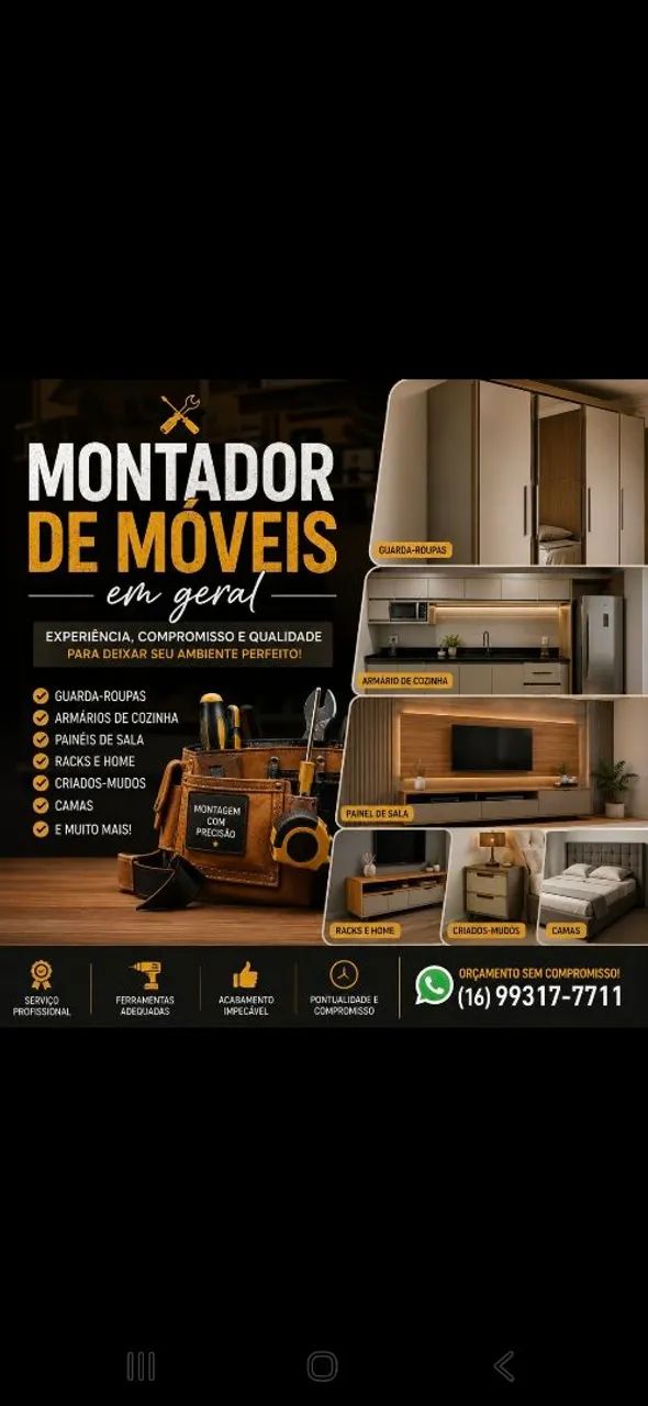 Montagem de móveis e reformas