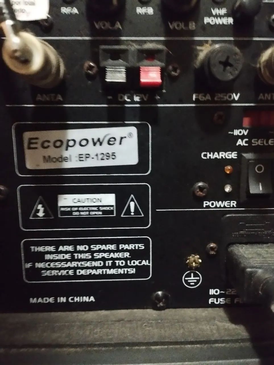 Cx de som amplificada ecopower