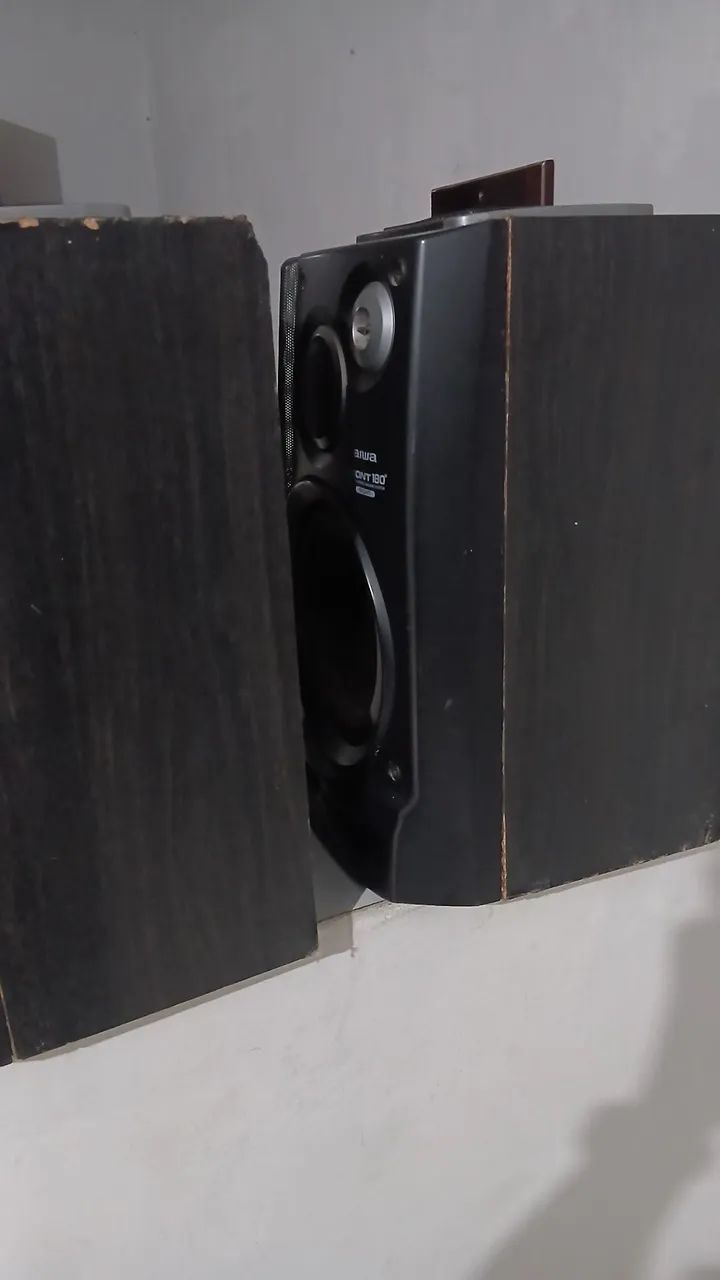 Caixas som antigas aiwa clássicas  - Foto 5