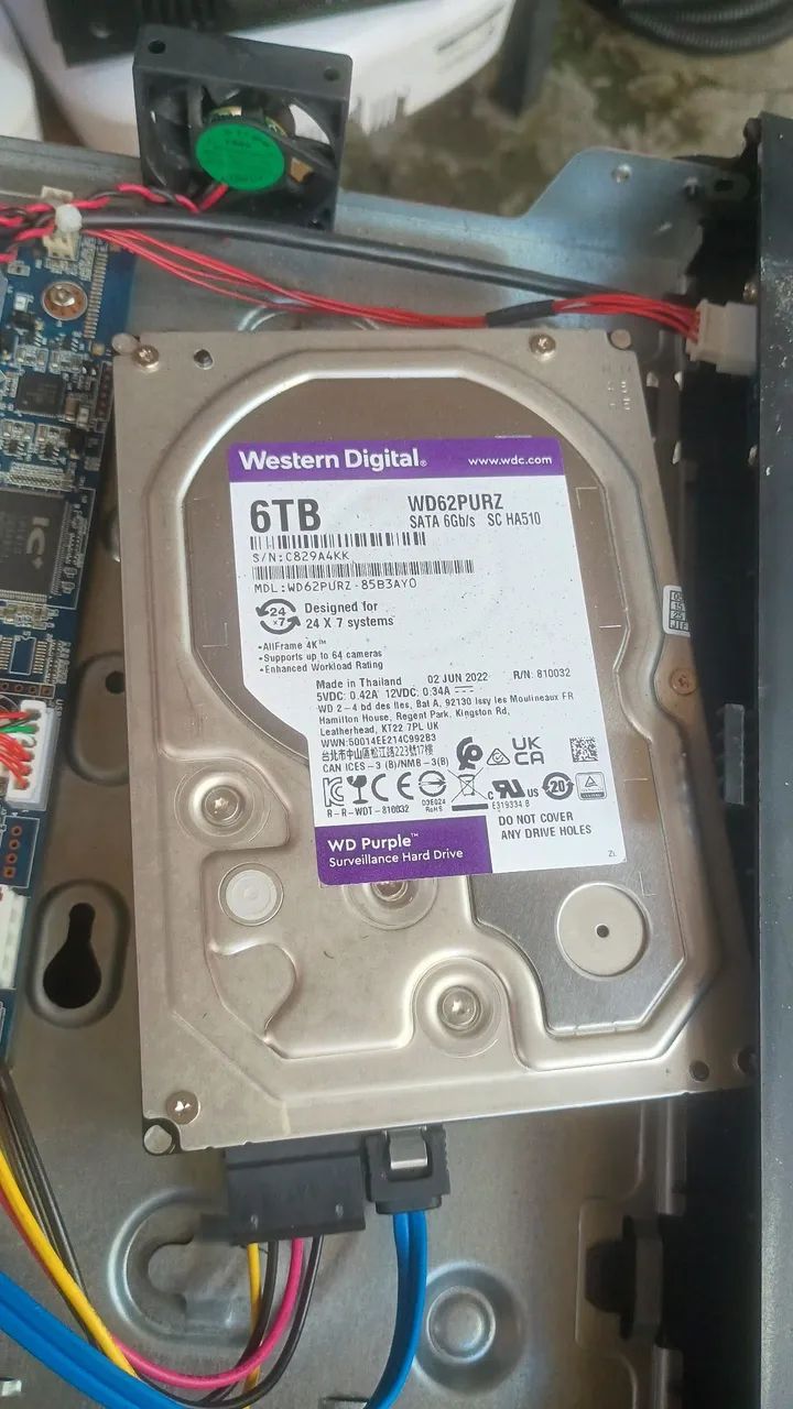 HD 6 tb purple westdigital 