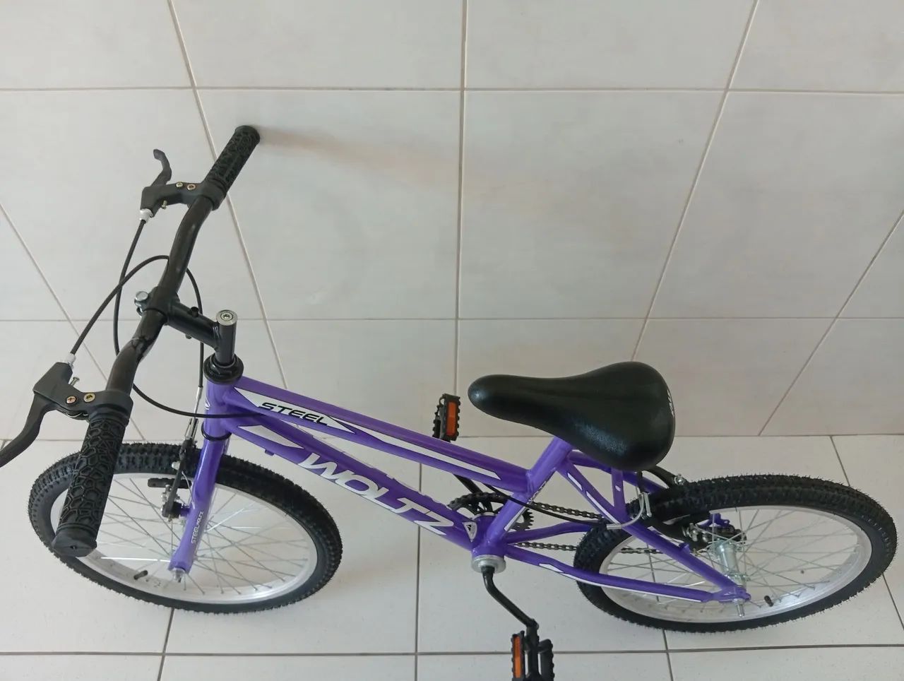 Bicicleta woltz aro 20 lilás  - Foto 2