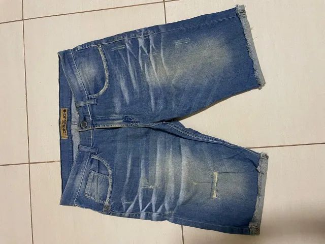 Bermuda Jeans Masculina John John Supreme Destroyed
