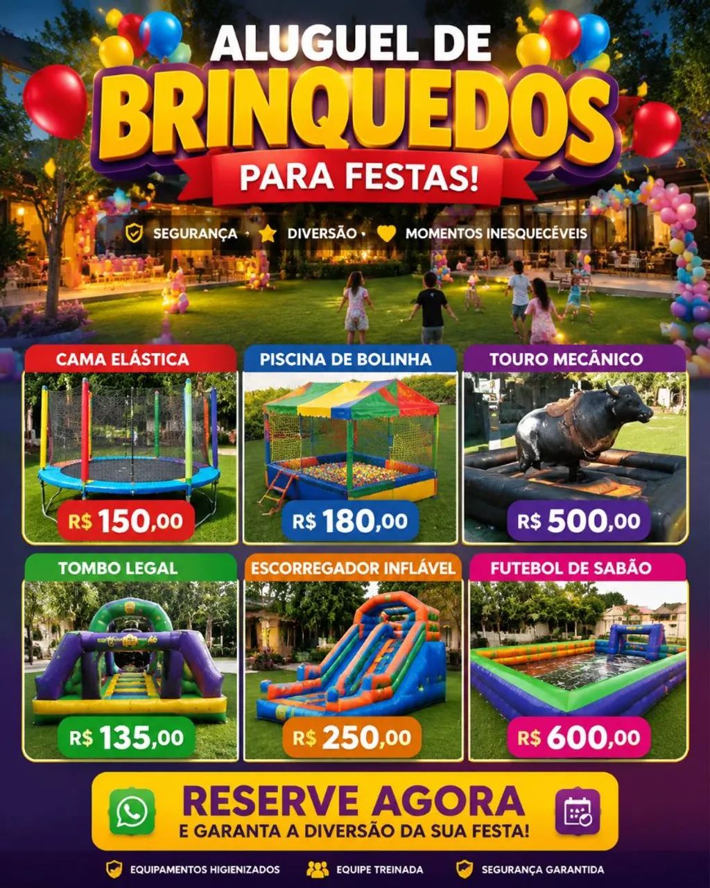 Aluguel de brinquedos 