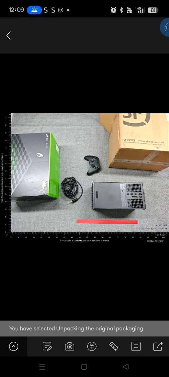 Xbox séries X com controle e caixa original