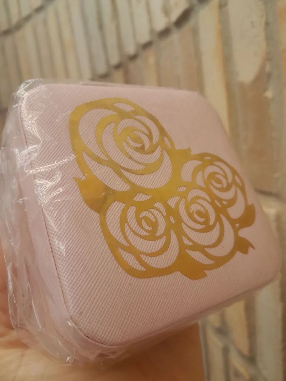 Mini porta-joias com aplique dourado  - Foto 5