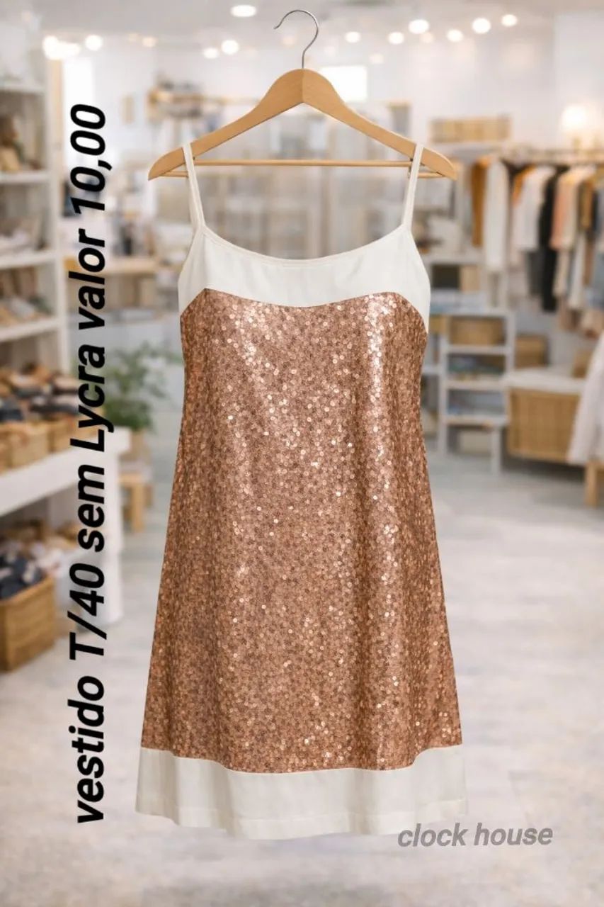 Vestido com brilho