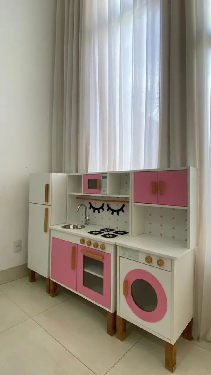COZINHA INFANTIL COMPLETA COM MÁQUINA DE LAVAR E GELADEIRA  Fone : *  - Foto 3