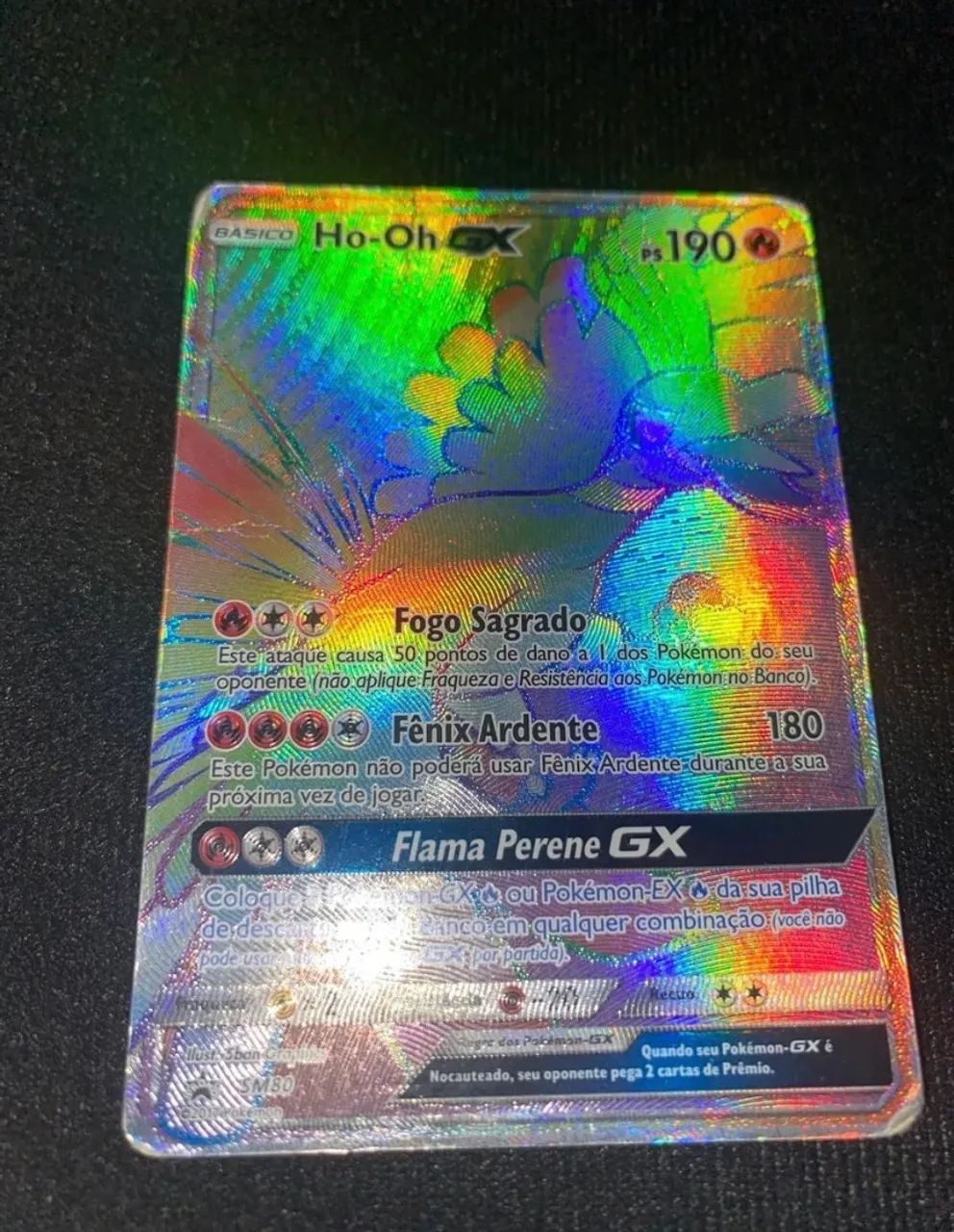 Carta Pokémon Ho-Oh GX (SM80)