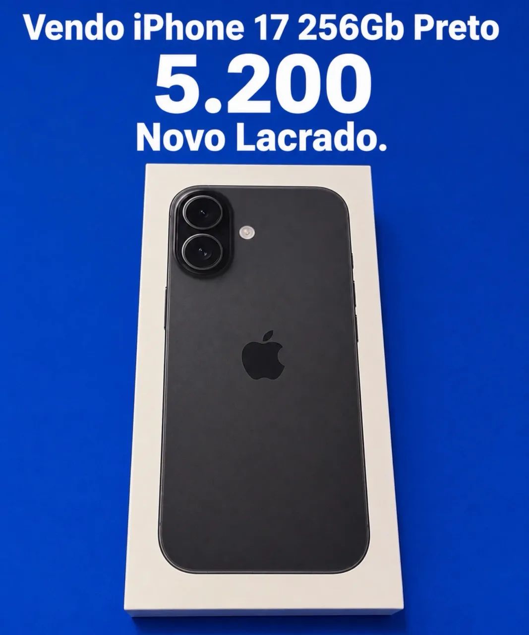 Vendo IPhone 17 256Gb Preto Lacrado 