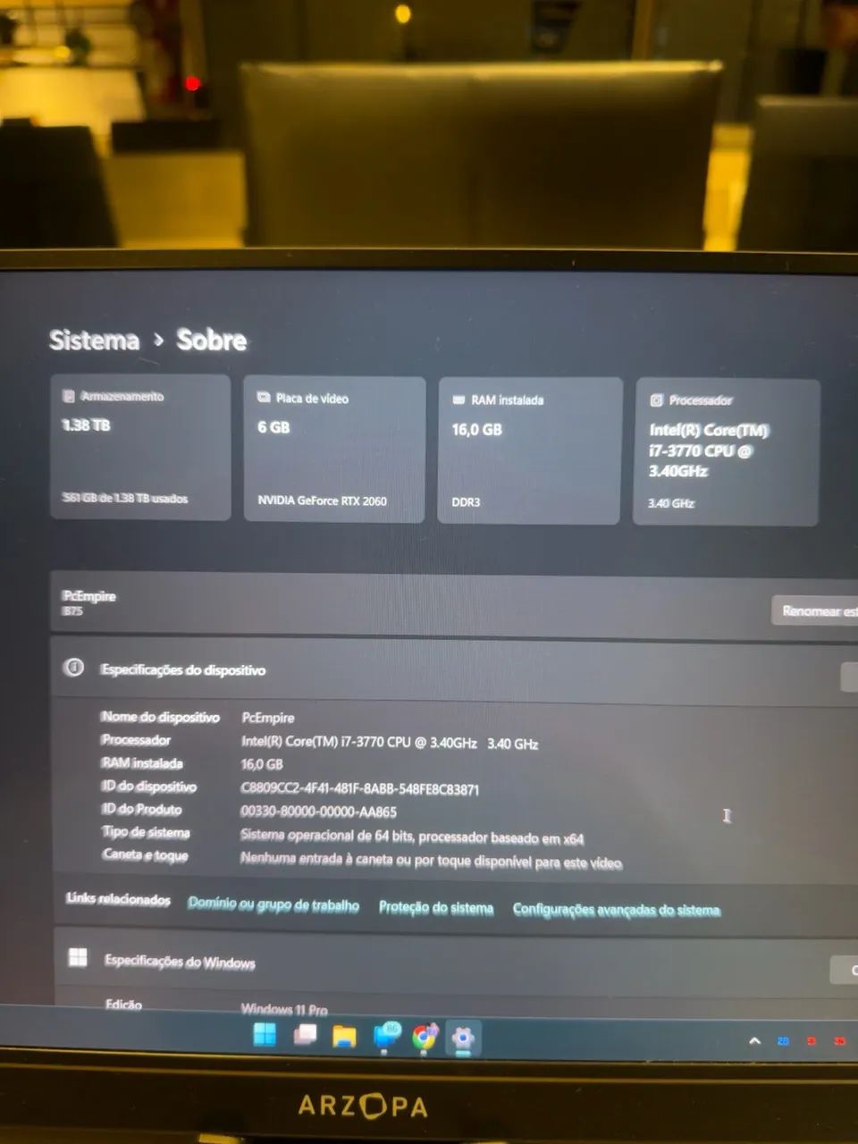Kit i7 3700 16 gigas de ram  - Foto 3