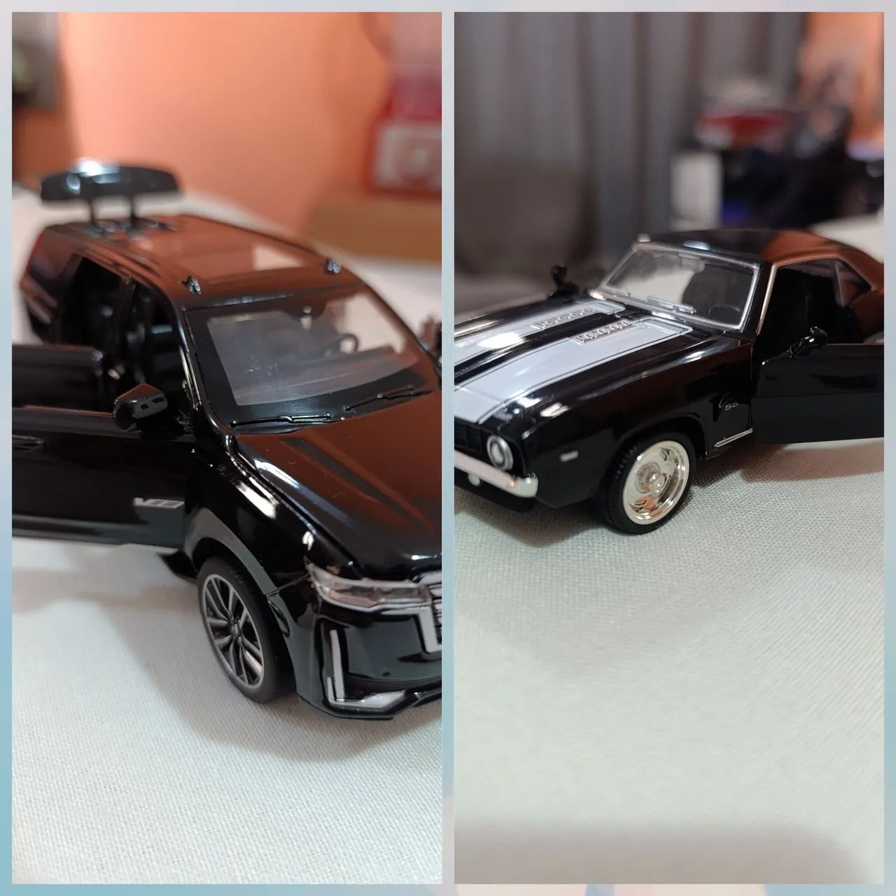 Miniatura metal ESCALADE e CAMARO SS