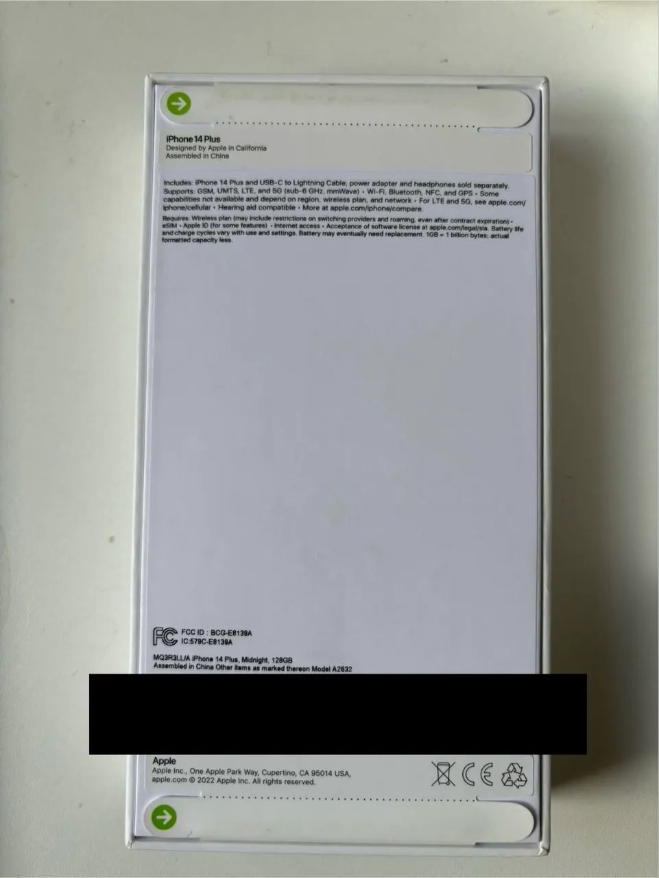 iPhone 14 Plus 128gb lacrado preto