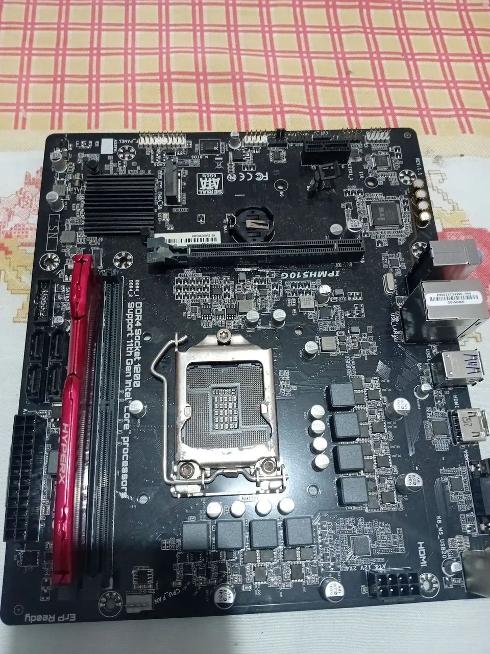 Kit placa mãe e memória ddr4